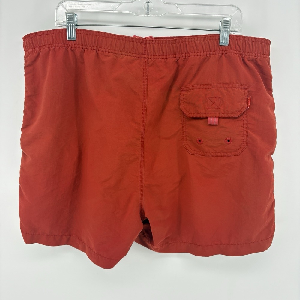 Tommy Bahama Swim Trunks Relax Marlin Logo Orange Mesh Lined Shorts Nylon Men L - Picture 5 of 7